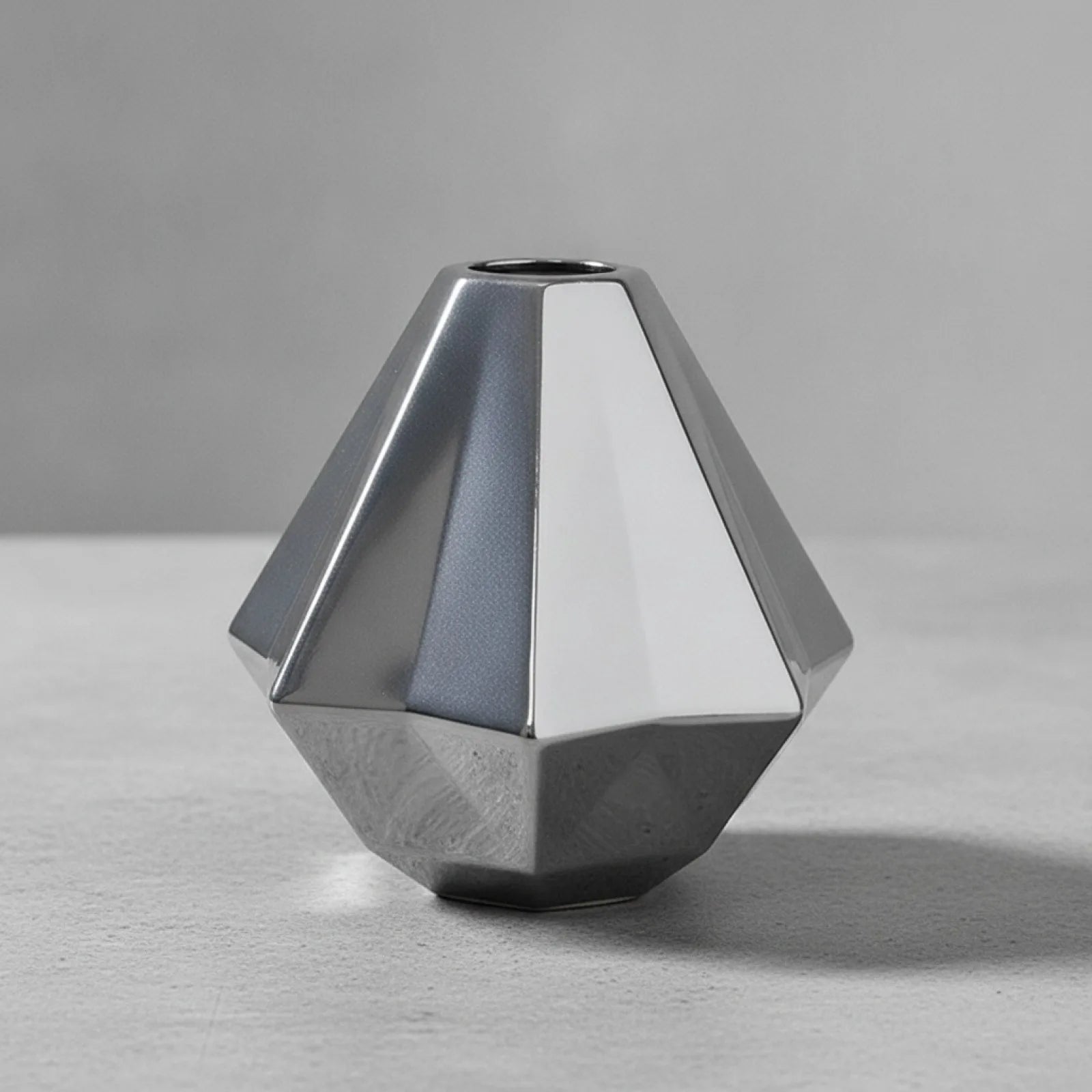 Abat-jour Forme Diamant Verre Nervuré Gris Fumé