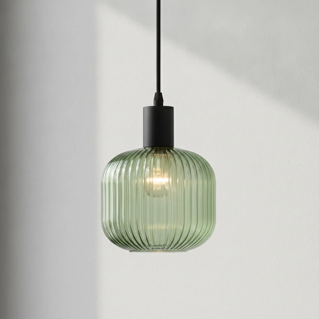 Abat-jour Globe Verre Vert