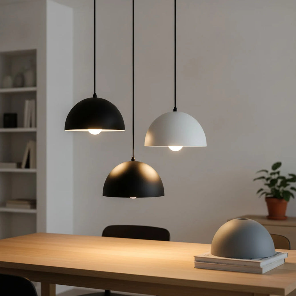 Abat Jour Métal Demi-Cercle Design