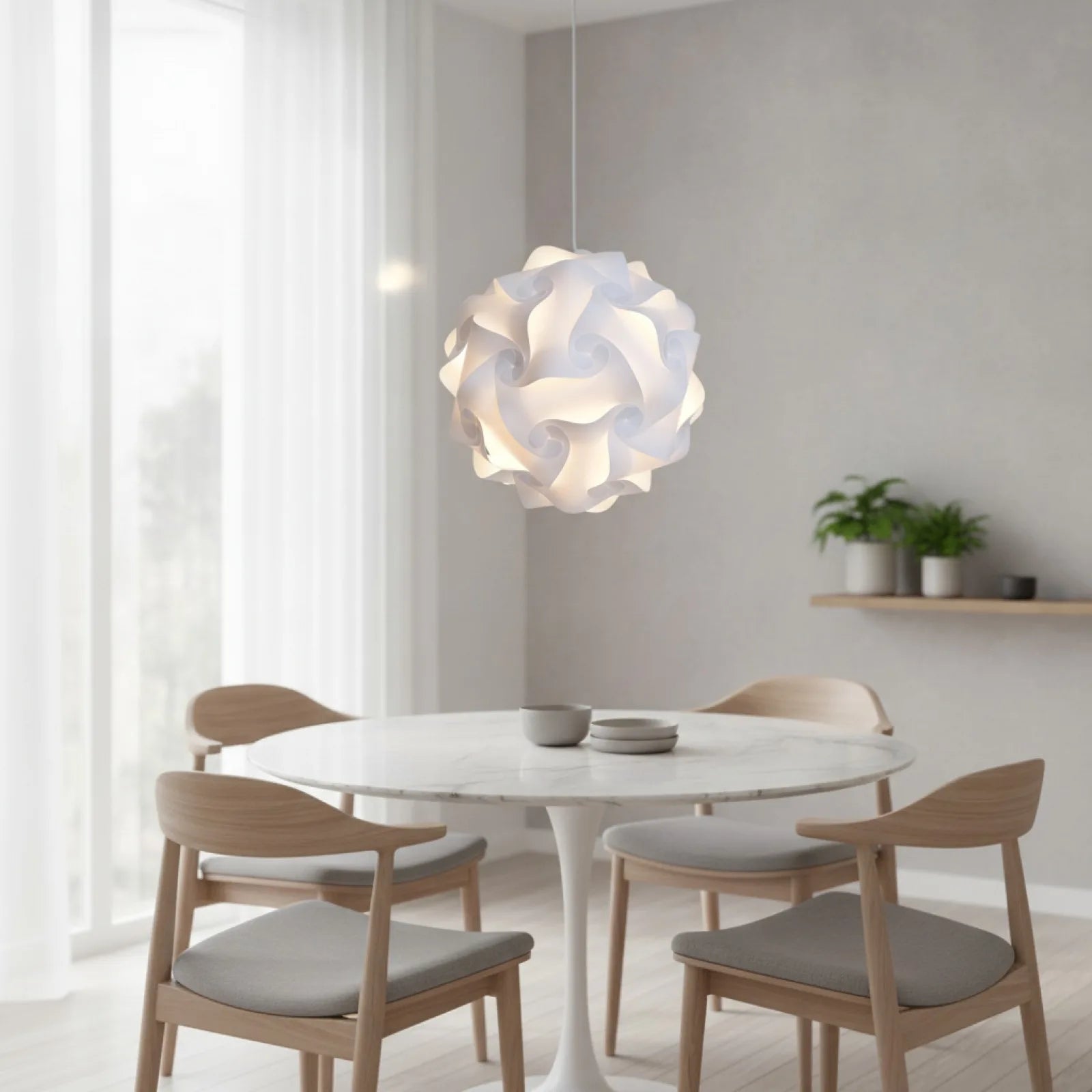 Abat-jour Puzzle Nordique DIY