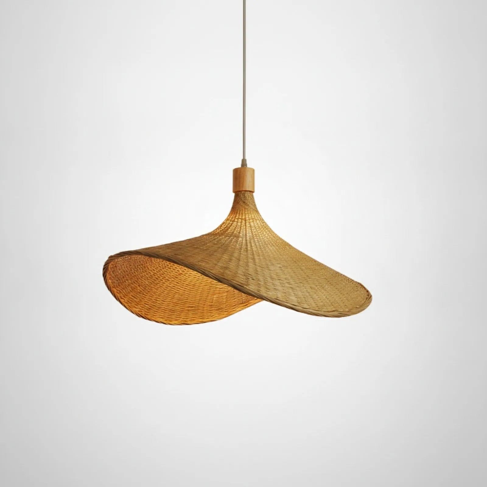 Lampe Suspendue Rotin & Bambou Artisanale